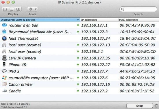 how to find ip address of mac using terminal
