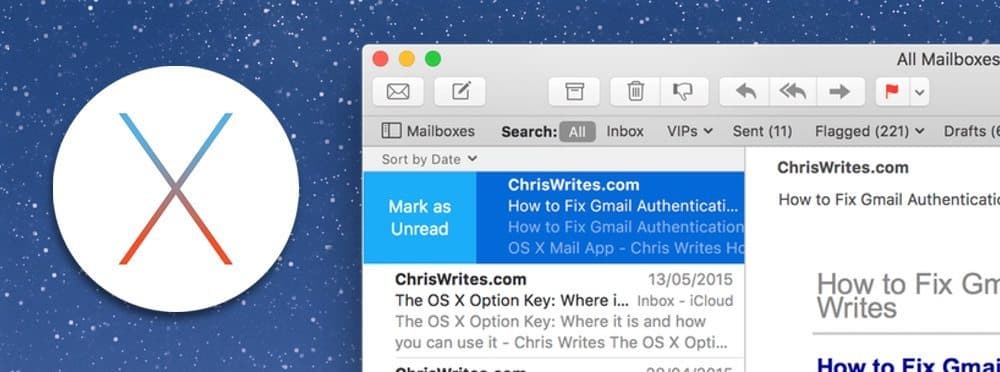 Mail in OS X El Capitan
