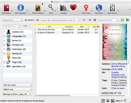 calibre mac calibre mac
