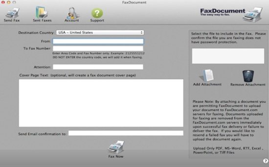 FaxDocument Screenshot