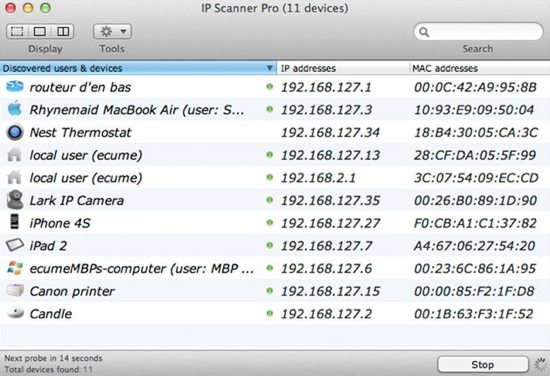 how many digits are in a network mac address device