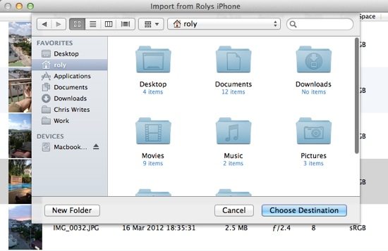 Preview Step 3 - Choose Save Destination