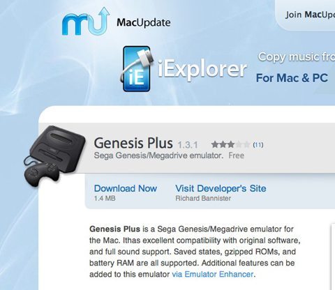genesis master system emulator for mac