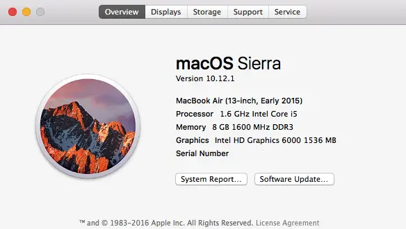 check mac specs by serial number