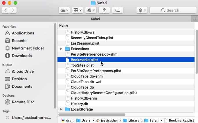 how to export all bookmarks from safari