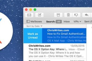 Mail in OS X El Capitan
