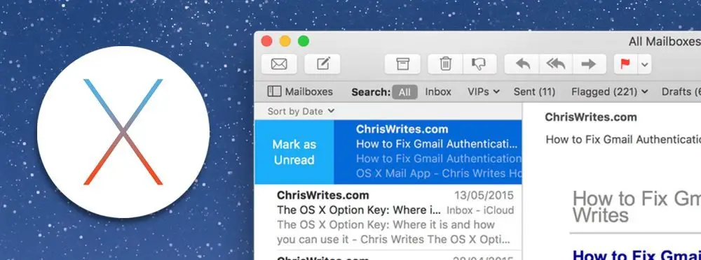 Mail in OS X El Capitan